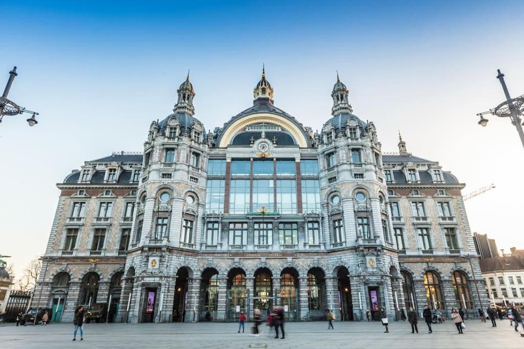 Cosy Appartement Met Tuin In Centrum Antwerpen Gratis Parking Free Parking! Eksteriør bilde