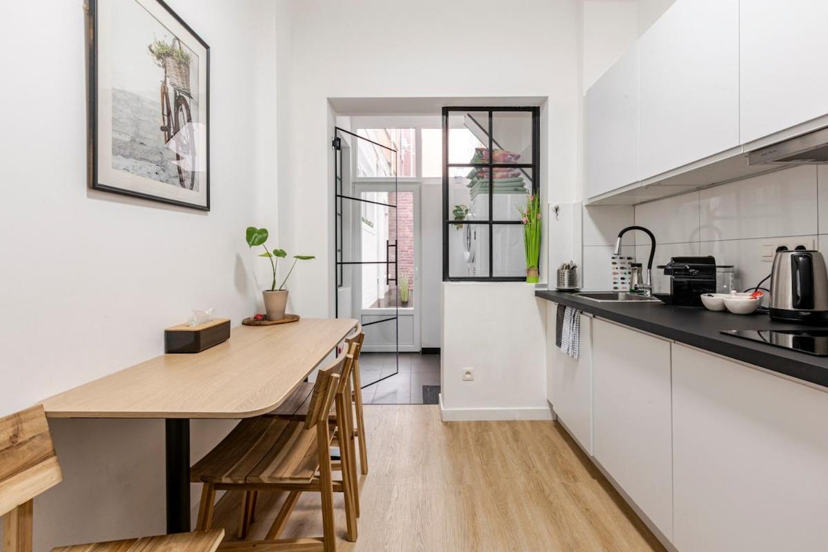 Cosy Appartement Met Tuin In Centrum Antwerpen Gratis Parking Free Parking! Eksteriør bilde