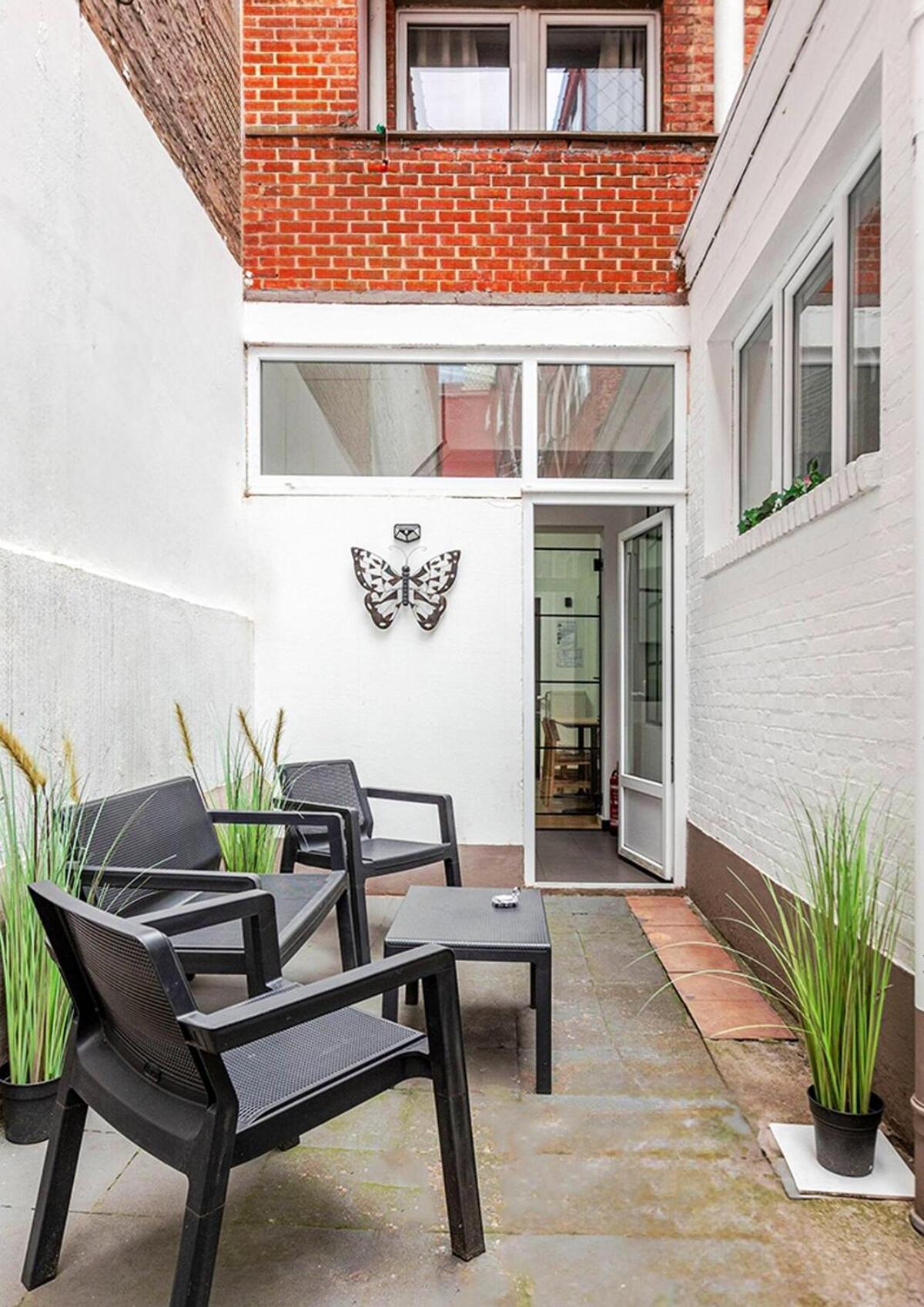 Cosy Appartement Met Tuin In Centrum Antwerpen Gratis Parking Free Parking! Eksteriør bilde